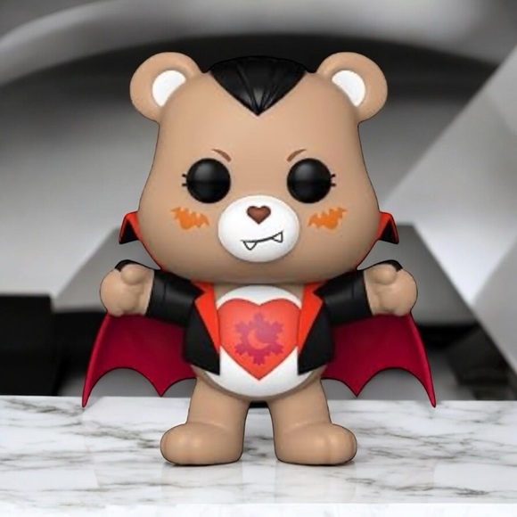 FUNKO Care Bears Tender Heart Bear as Dracula Funko Pop! Figure NWT - Picture 1 of 3